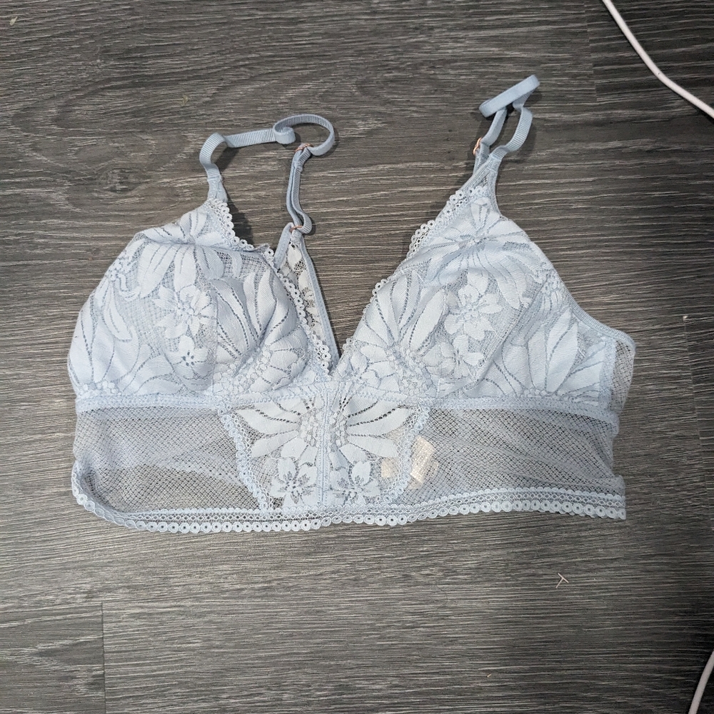 Aerie light blue lacey Bralette